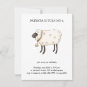 春の時間·羊 招待状 (正面)