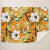 春の時間（黄色） シェルパブランケット (正面(横))