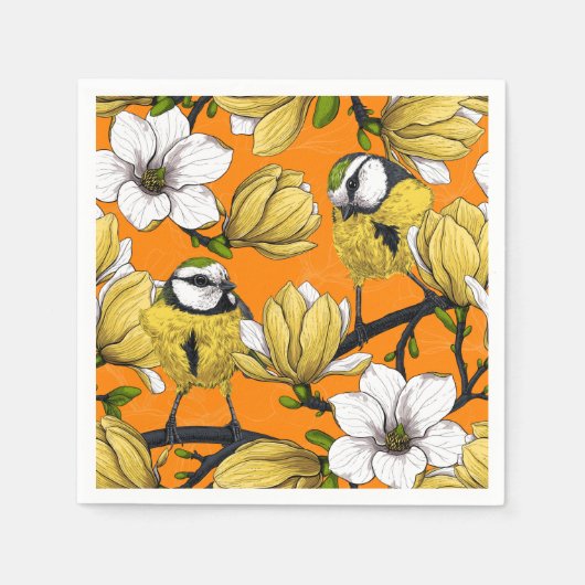 春の時間（黄色） スタンダードカクテルナプキン (正面)