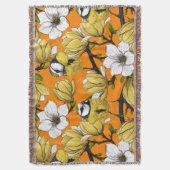 春の時間（黄色） スローブランケット (正面縦)