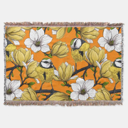 春の時間（黄色） スローブランケット (正面)