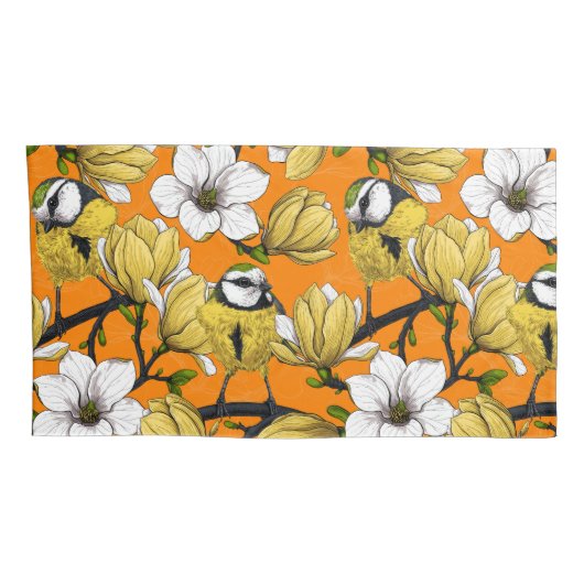 春の時間（黄色） 枕カバー (裏面-右)