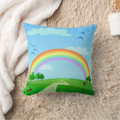 春の景色、枕 クッション (ブランケット)