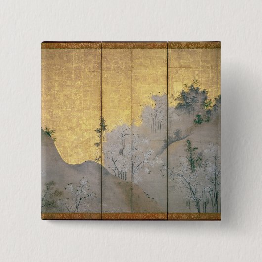 春の景色 缶バッジ (正面)