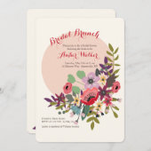 春の月のお誘い 招待状 (正面/裏面)