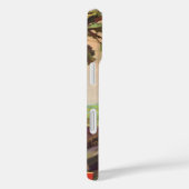 春の木の上で鳥を見るヴィンテージの少女 Case-Mate iPhoneケース (裏面 / 右)