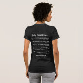 春の木の下での朝の瞑想 Tシャツ (裏面フル)