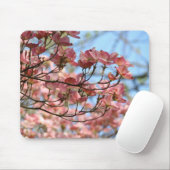 春の木の花盛りのmousepadsのピンクのミズキ木 マウスパッド (マウス)