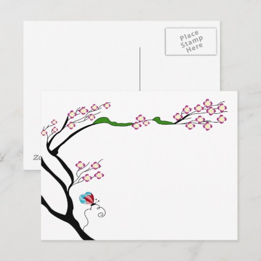 春の木 ポストカード (正面/裏面)
