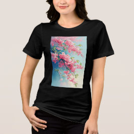 春の桜のほのかなピンク トライブレンドＴシャツ