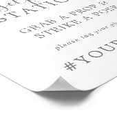 春の桜のセルフィーステーション ハッシュタグ サイン (角)