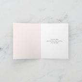 春の桜の日本のな桜のピンク サンキューカード (内部)