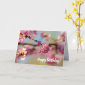 春の桜ガーデンの魔法の色 カード (黄色い花)