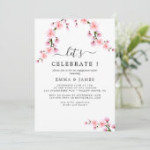 春の桜パーティー招待状 招待状 (スタンド正面)