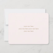 春の桜　日本のピンクの花見の木 サンキューカード (裏面)