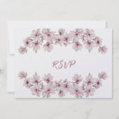 春の桜　結婚式招待状 招待状 (裏面)