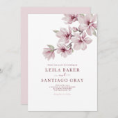 春の桜 結婚式招待状 招待状 (正面/裏面)