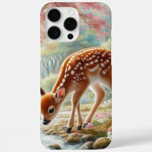 春の森で鴨と子鹿 Case-Mate iPhoneケース (裏面)