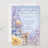 春の森のシャワー招待状 招待状 (裏面)