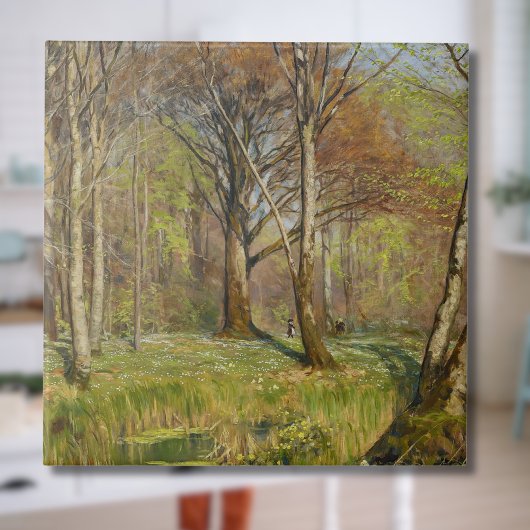 春の森の子供たちH.A.ブレンデキルデ タイル