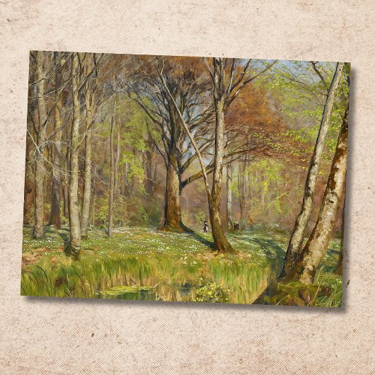 春の森の子供たちH.A.ブレンデキルデ ポストカード