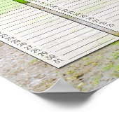 春の森の小道 ファミリー スペシャル デイズ カレンダー ポスター (角)