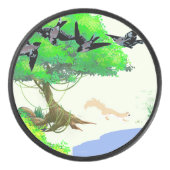 春の森の鳥とリスとの生活 – Natur アイスホッケーパック (正面)