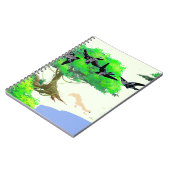 春の森の鳥とリスとの生活 – Natur ノートブック (左側)