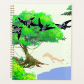 春の森の鳥とリスとの生活 – Natur プランナー手帳 (正面)