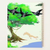 春の森の鳥とリスとの生活 – Natur プランナー手帳 (裏面)