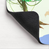 春の森の鳥とリスとの生活 – Natur マウスパッド (コーナー)