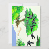 春の森の鳥とリスとの生活 – Natur 招待状 (正面)