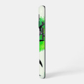 春の森の鳥とリスとの生活 – Natur iPhone 16ケース (左側面)