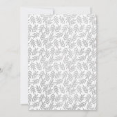 春の森林ウサギの女の赤ちゃんのシャワーの招待状 招待状 (裏面)