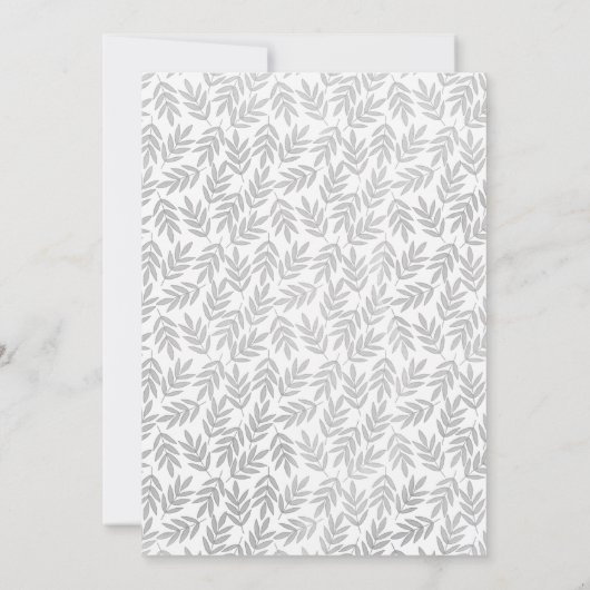 春の森林ウサギの女の赤ちゃんのシャワーの招待状 招待状 (裏面)