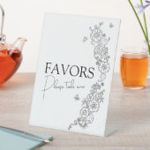 春の植物線芸術のモノの好意 台座サイン (インサイチュ)