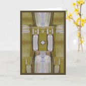 春の歌を歌う彼女 カード (黄色い花)