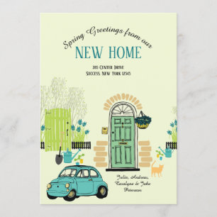 春の正面玄関の移動発表 招待状