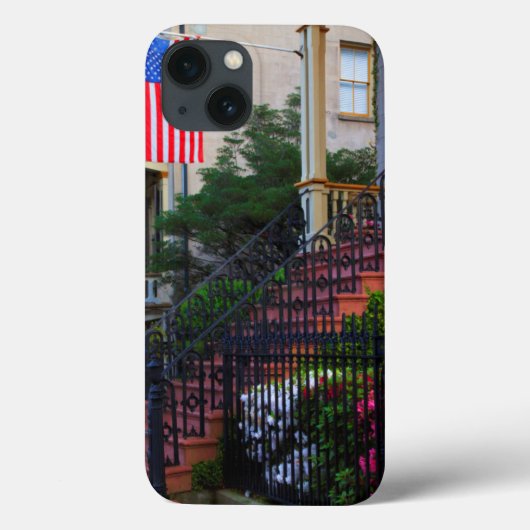 春の歴史地区の家 Case-Mate iPhoneケース (裏面)