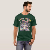 春の気配あふれるかわいいイースターのうさぎ Tシャツ (正面フル)