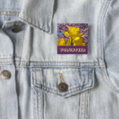 春の水仙の花のボランティアバッジ 缶バッジ (インサイチュ)