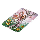 春の水仙の花の妖精マグネット マグネット (左側)