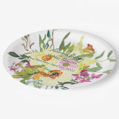 春の水仙の花束 ウェディング   ペーパープレート (アングル)