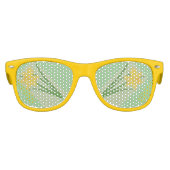 春の水仙の黄色のおもしろいとかわいらし! キッズサングラス (正面)