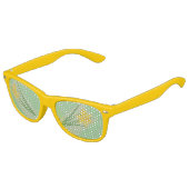 春の水仙の黄色のおもしろいとかわいらし! キッズサングラス (アングル)