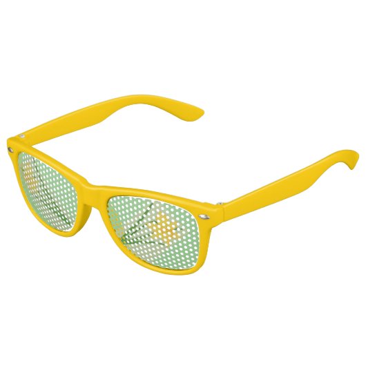 春の水仙の黄色のおもしろいとかわいらし! キッズサングラス (アングル)