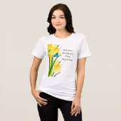春の水仙へようこそ トライブレンドTシャツ (正面全面)