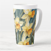 春の水仙 カフェラテマグ (右アングル)