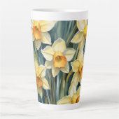 春の水仙 カフェラテマグ (正面)