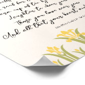 春の水仙 ゲール人の祝福 ポスター (角)